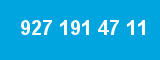 927 191 47 11 927 191 47 11